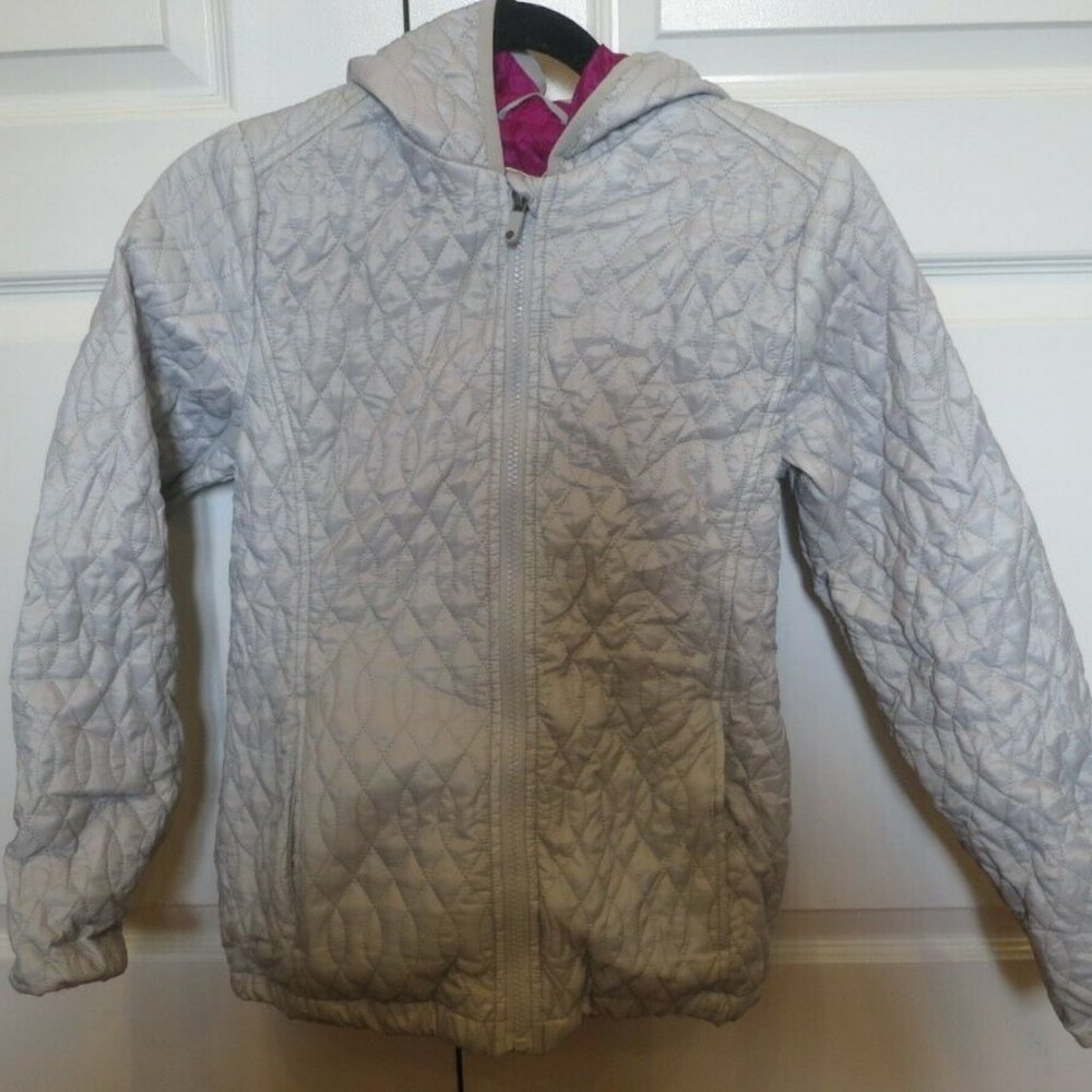 Girl's Land's End Silver Packable Jacket Size L